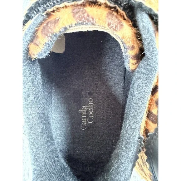 Camila Coelho Bastion Leopard Sneaker Sz 9.5 Tripple Strap Gum Sole - Picture 10 of 10